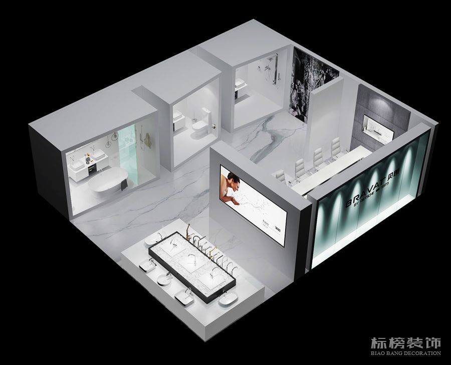 洁具展厅香蕉视频最污在线观看效果图